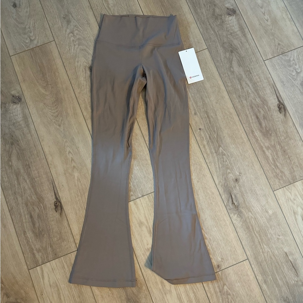 Lululemon light brown align mini-flare pants (size 6)